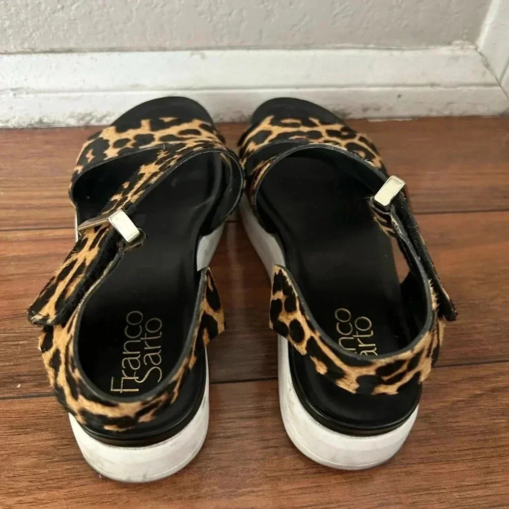 Franco Sarto Animal Print Sandals - Picture 3 of 5